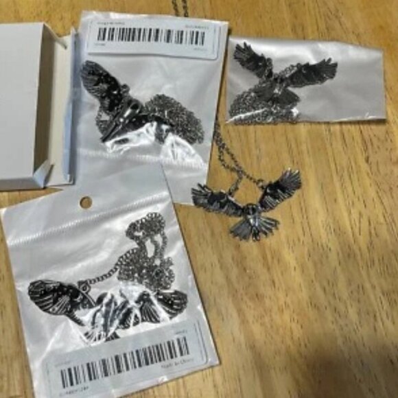 Harry Potter Inspired Theme #2 - 4 Owl necklace & 3 Golden Snitch Spinner - Picture 4 of 4